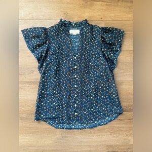 NWOT Trovata Cate Blouse - Riverbed